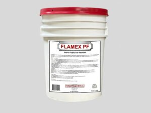 flamex PF fireproofing spray for fabric passes nfpa 701 and cal 19 on most fabrics