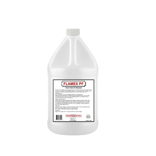flamex pf is the best product to treat fabrics against fire. nfpa 701 compliant